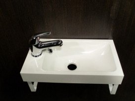 Раковина для ванної Fancy Marble Ida 400C 39,8х21,8 см штучний камінь білий матовий 1704103