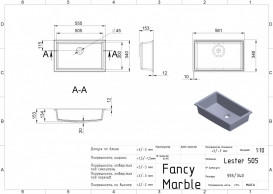 Раковина для ванной Fancy Marble Lester 56,1х34,6 см под столешницу искусственный камень белый матовый 8705103