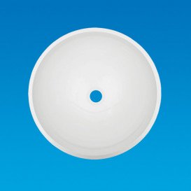 Раковина для ванної Fancy Marble Mona Ø42 см штучний камінь білий матовий 0304103