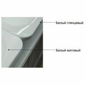 Раковина для ванной Fancy Marble Patricia 80х44,5 см правая искусственный камень белый матовый 6608403