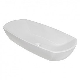 Раковина для ванної Fancy Marble Quant 79,5х39,5 см штучний камінь білий 7608101