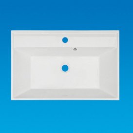 Раковина Fancy Marble Signe 70х45 см штучний камінь білий матовий 0407103