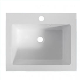 Раковина для ванной Fancy Marble Tina 50,2х41,4 см искусственный камень белый 6805101