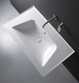 Раковина для ванной Flaminia Bloom глянцевый белый BM120L