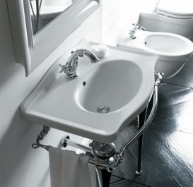 Раковина для ванной Galassia  Ethos настенная с отверстием под смеситель с переливом белый 8431M