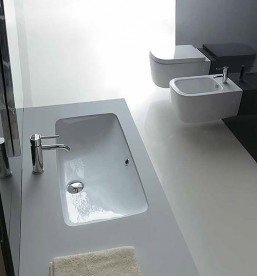 Раковина для ванної Galassia Lavabo врізна без отвору під змішувач без переливу білий 2036