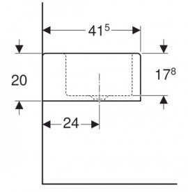 Раковина для ванной Geberit Bambini для детей 90х41,5 см Varicor альпин белый 430200016