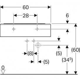 Раковина для ванной Geberit Bambini для детей 60х40 см фарфор белый 326060000