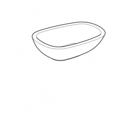 Раковина для ванної Geberit Citterio санфарфор білий/спеціальне керамічне покриття KeraTect 500.542.01.1