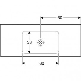 Раковина для ванной Geberit One 120x48 см санкерамика белый 505.011.01.5
