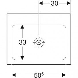 Раковина для ванної Geberit One 60x48 см санкераміка білий 505.011.01.1