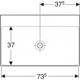 Раковина для ванної Geberit One 75x48 см санкераміка білий 505.021.01.2