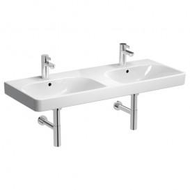 Раковина для ванной Geberit Smyle Square двойная 120x48 см фарфор белый 500.223.01.1