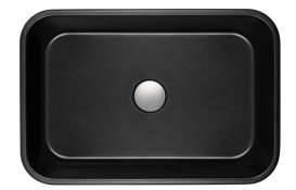 Раковина для ванной Granado Fabero 56х38 см кварцит black gbs1501