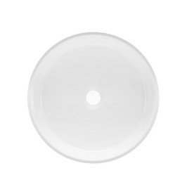 Раковина для ванной Granado Grado ⌀40 см мраморная крошка Gelcoat ISO white gbs0605g