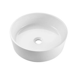 Раковина для ванной Granado Grado ⌀40 см мраморная крошка Gelcoat ISO white gbs0605g