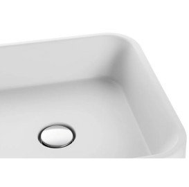 Раковина для ванної Granado Lalin 42х42 см мармурова крихта Gelcoat ISO white gbs1305g