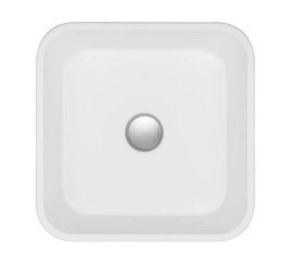 Раковина для ванної Granado Lalin 42х42 см мармурова крихта Gelcoat ISO white gbs1305g