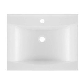 Раковина для ванної Granado Laredo 59,5х47,5 см мармурова крихта Gelcoat ISO white gbs1005g