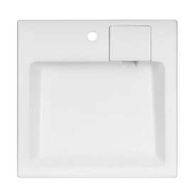 Раковина для ванної Granado Marlin 60,4х60 см мармурова крихта Gelcoat ISO white gbs0505g