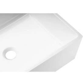 Раковина для ванной Granado Tolosa 48,5х37,5 см мраморная крошка Gelcoat ISO white gbs1205g