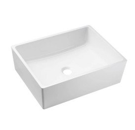 Раковина для ванной Granado Tolosa 48,5х37,5 см мраморная крошка Gelcoat ISO white gbs1205g