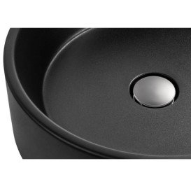 Раковина для ванной Granado Toro ⌀44 см кварцит black gbs0401