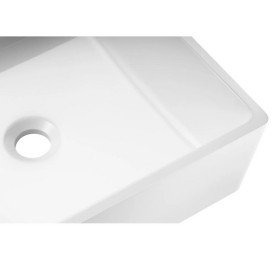 Раковина для ванной Granado Tremp 40х40 см мраморная крошка Gelcoat ISO white gbs1105g