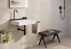 Раковина для ванної Hansgrohe Avalegra AquaUnit 58х47,5 см із змішувачем чорний матовий 22472670