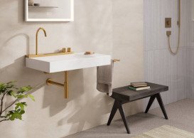 Раковина для ванной Hansgrohe Avalegra AquaUnit 78х47,5 см со смесителем бронза брашированная 22473140