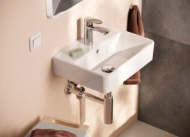 Раковина для ванной Hansgrohe Xanuia Q 45х34 см с отверстием и переливом керамика белый 60130450