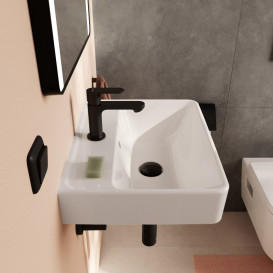 Раковина для ванной Hansgrohe Xanuia Q 50х39 см с отверстием и переливом керамика белый 60131450