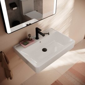 Раковина для ванної Hansgrohe Xanuia Q 70х48 см з отвором та переливом кераміка білий 60221450