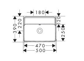 Раковина для ванной Hansgrohe Xanuia Q 50х39 см без отверстия с переливом керамика белый 60232450