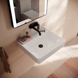 Раковина для ванної Hansgrohe Xanuia Q 55х48 см без отвору без переливу кераміка білий 60237450