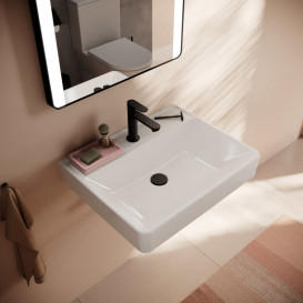 Раковина для ванной Hansgrohe Xanuia Q 60х48 см с отверстием без перелива керамика белый 60241450