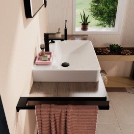 Раковина для ванної Hansgrohe Xanuia Q 60х48 см з отвором та переливом кераміка білий 60243450