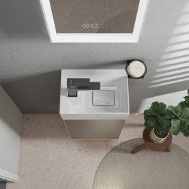 Раковина для ванної Hansgrohe Xevolos E 36х25 см отвір зліва кераміка SmartClean білий 61087450