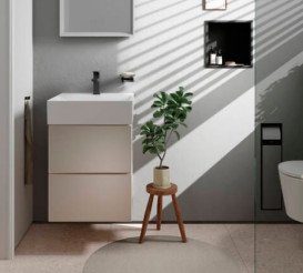Раковина для ванной Hansgrohe Xevolos E 50х48 см с отверстием без перелива керамика SmartClean белый 61088450