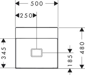 Раковина для ванной Hansgrohe Xevolos E 50х48 см без отверстия без перелива керамика SmartClean белый 61091450