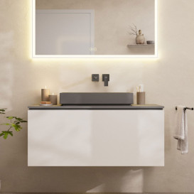 Раковина для ванної Hansgrohe Xuniva Evo E 65х40 см кераміка сланцево-сірий матовий 60326760