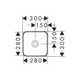 Раковина для ванной Hansgrohe Xuniva Q 30х30 см керамика белый 60167450
