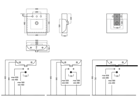 Раковина для ванної Hatria Bahia 13 50х46,5 см кераміка білий глянцевий BH0500465011TS0