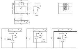 Раковина для ванної Hatria Bahia 13 60х46,5 см кераміка білий глянцевий BH0600465011TS0