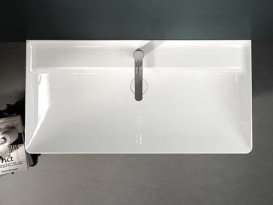 Раковина для ванної Hatria Canalgrande 100х50 см кераміка білий глянцевий 00Y1EL01