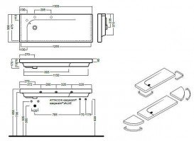 Раковина для ванної підвісна Hatria Grandangolo 130х50 см білий Y0XS01