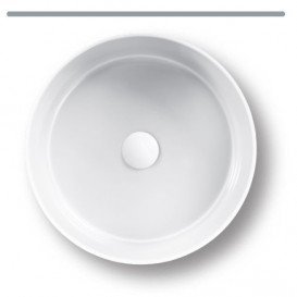 Раковина для ванной Hatria Happy Hour 07:00 накладная Ø44 см белый Y1VG01