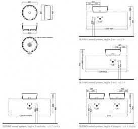 Раковина для ванной Hatria Happy Hour 07:00 накладная Ø44 см белый Y1VG01