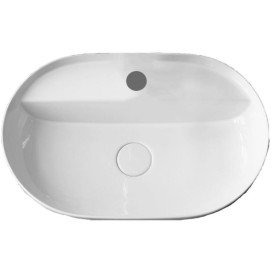 Раковина для ванної Hatria Happy Hour 12:00 MF S 55,7х38 см фаянс білий 00Y8AM01
