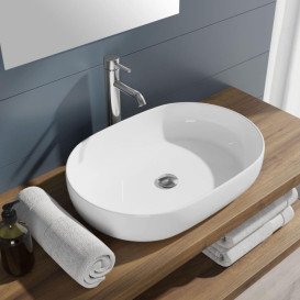 Раковина для ванной Hatria Happy Hour 12:00 S 57х38 см фаянс белый 00Y8AK01